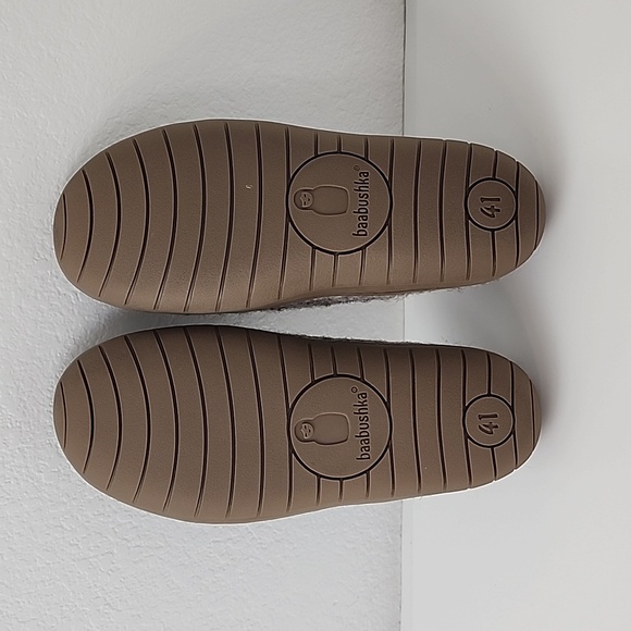 Baabushka Wool Slippers With Rubber Sole Gray - Picture 5 of 16